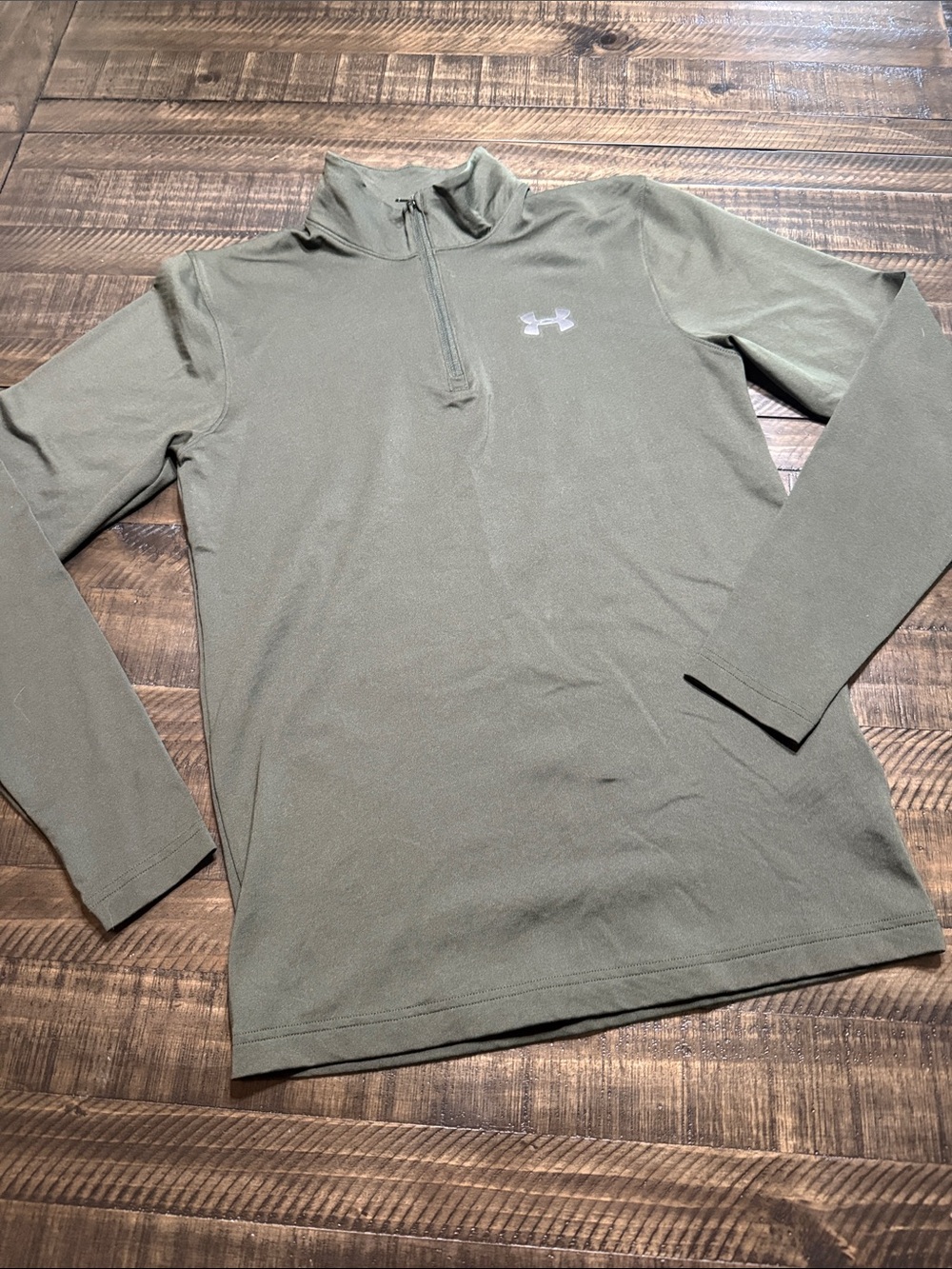 Under Armour Olive Green 1/4 Zip Performance Pullover